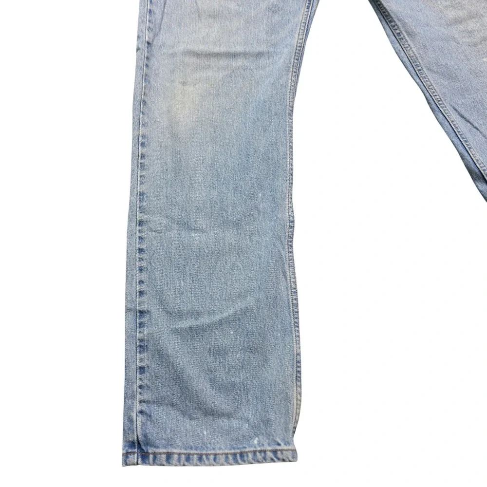 90s Vintage Distressed Straight Leg Jeans Mens 36x34 Blue Levis 505 Light Wash